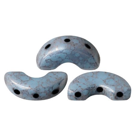 Arcos® par Puca®: Opaque Blue Turquoise Bronze, 25 pcs