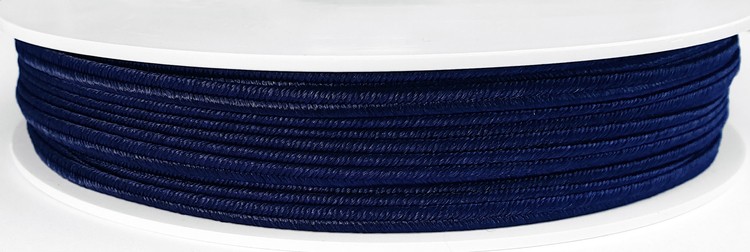 Czech poliester braid - navy blue // L7708