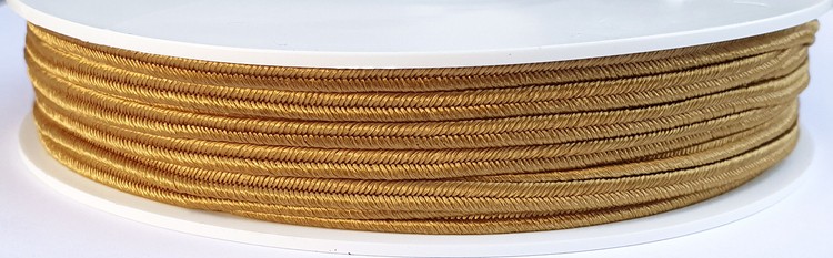Czech poliester braid - old gold // L4200 - roll