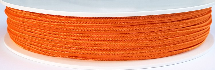 Czech poliester braid - orange vivid // L2300