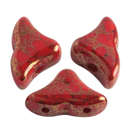 Hélios® par Puca®: Opaque Coral Red Bronze, 21 pcs