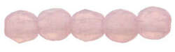 Fire Polish 2mm: Matte-Milky Pink (Matte Opal Pink), 40 pcs