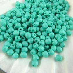 Fire Polish 3mm: Saturated Teal, 40 pcs.