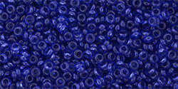 TOHO Demi Round 11/0: TN-11-YPS0054 HYBRID ColorTrends: Transparent - Lapis Blue, 10g