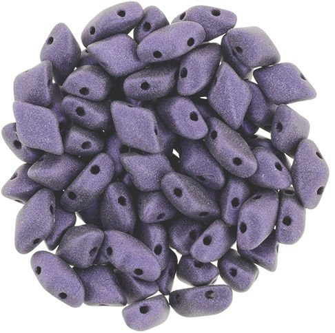 GEMDUO 8x5mm: Metallic Suede - Purple, 36 pcs