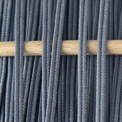 Greek polyester braid 3mm - dark gray, 1m