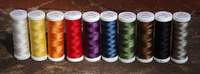 Threads for beading and soutache TYTAN 80, steel-blue, 180m