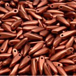 Dagger 3x10mm Matte - Metallic Antique Copper, 20 pcs