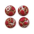 Cabochon CM Classic round 12 mm red