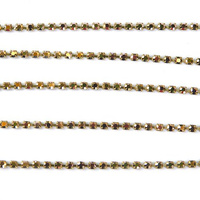 Rhinestone cupchain with Preciosa crystals  ss 8,5 (~2,5 mm) Crystal Capri Gold / raw 10cm