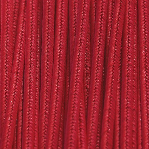 Sutasz grecki 3 mm poliestrowy - czerwony, 1m