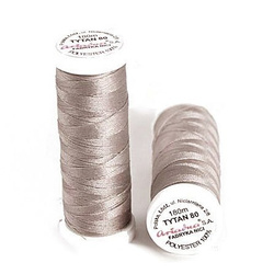 Threads for beading and soutache TYTAN 80, gray-beige, 180m