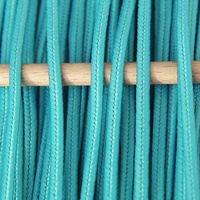 Greek polyester braid 3mm - green turquoise, 1m