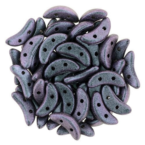 Crescent 3x10mm: Polychrome - Orchid Aqua, 45 pcs