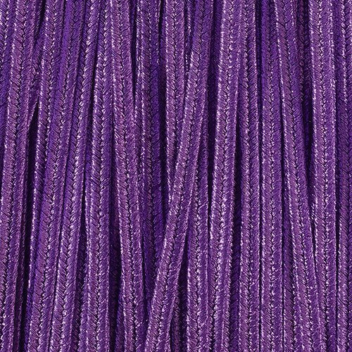 Greek metalized braid 4mm type gold thread - purple, 1m