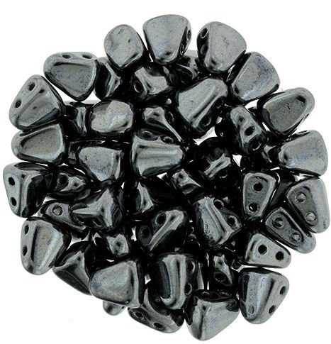 NIB-BIT 6x5mm: Hematite, 25 pcs