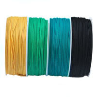 Braided polyester cord for jewelry and macrame - turquoise // L4712