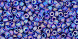 TOHO Round 11/0: TR-11-87DF Transparent-Rainbow-Frosted Cobalt, 10g