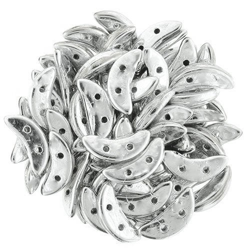 Crescent 3x10mm: Silver, 45 pcs