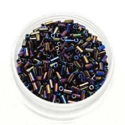 TOHO Bugle #1 (3 mm): TB-01-86 Metallic Rainbow Iris, 10 g