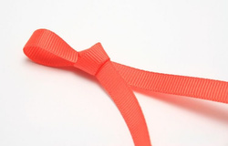 GROSGRAIN RIBBON VELVET ORANGE 10MM