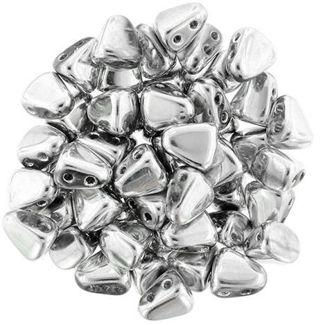 NIB-BIT 6x5mm: Silver, 25 pcs