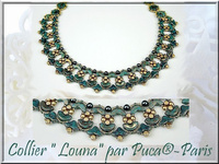 Hélios® par Puca®: Opaque Green Turquoise Bronze, 21 pcs