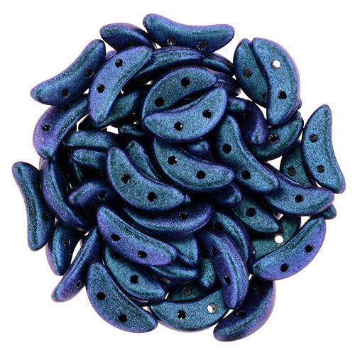 Crescent 3x10mm: Polychrome - Indigo Orchid, 45 pcs