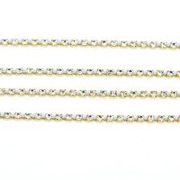 Rhinestone cupchain with Preciosa crystals  ss 8,5 (~2,5mm) Crystal, raw, 10cm