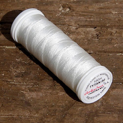 Threads for beading and soutache TYTAN 80, white, 180m