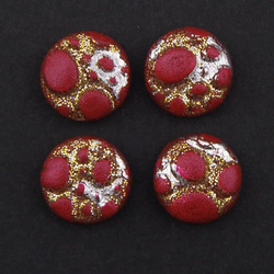 Cabochon CM Classic round 12 mm red