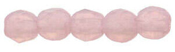 Fire Polish 2mm: Matte-Milky Pink (Matte Opal Pink), 40 pcs