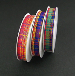 CHECKERED RIBBON COLORFUL 1,2cm