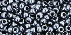 TOHO Round 8/0: TR-08-81 Metallic Hematite, 10 g