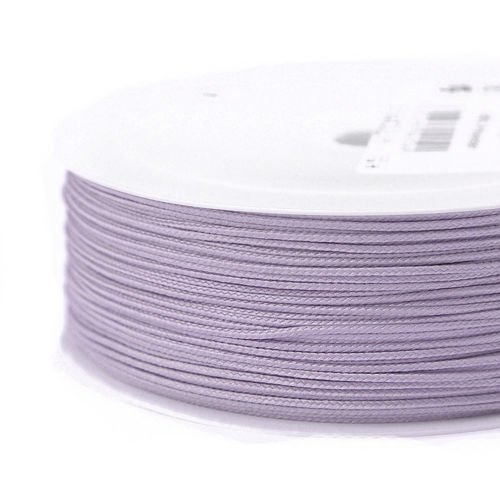 Shamballs and macramé polyester cord - lilac // L1602