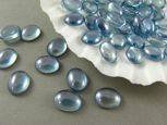 PRECIOSA GLASS CABOCHON - OVAL 10x8mm - LUSTER-TRANSPARENT BLUE