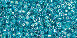 TOHO Treasure #1 (11/0): TT-01-1834 Turquoise-Lined Lt Sapphire Rainbow, 5g