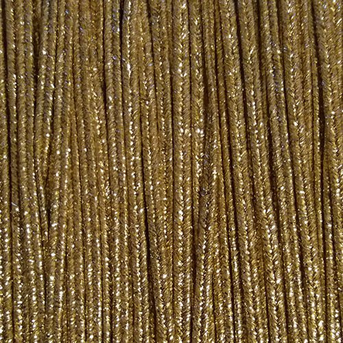 Greek metalized braid 4mm type lurex - bright gold, 1m