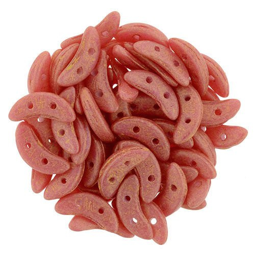 Crescent 3x10mm: Pacifica - Strawberry, 45 pcs