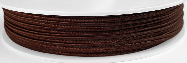 Czech poliester braid - brown // L7905