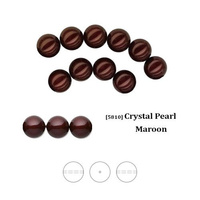 Swarovski 5810 Crystal Pearl 8mm Maroon (MRNPRL)