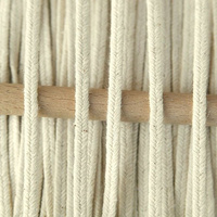 Greek braid 4mm raw cotton - warm beige, 1m