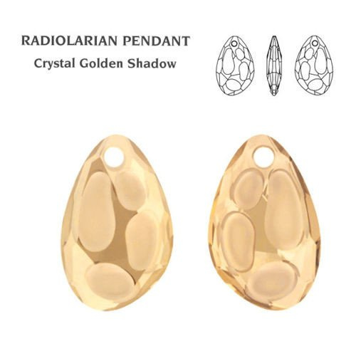 SWAROVSKI Radiolarian 18,0x11,5 mm Crystal Golden Shadow