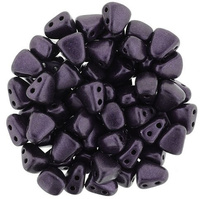 NIB-BIT 6x5mm: Metallic Suede - Dk Purple, 25 pcs