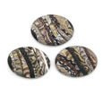 Cabochon CM Striped oval 18x25 brown