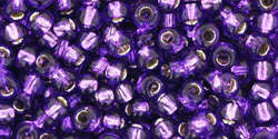 TOHO Round 8/0: TR-08-2224 Silver-Lined Purple, 10 g