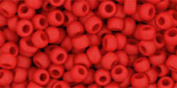 TOHO Round 8/0: TR-08-45F Opaque-Frosted Pepper Red, 10 g