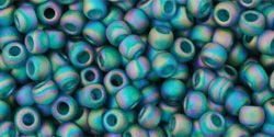 TOHO Round 8/0: TR-08-167BDF Transparent-Rainbow-Frosted Teal, 10g