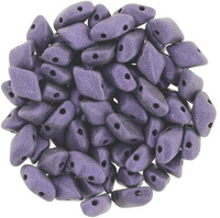 GEMDUO 8x5mm: Metallic Suede - Purple, 36 pcs