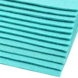 Rigid felt, 20x30 cm sheet, turquoise, 1 sheet